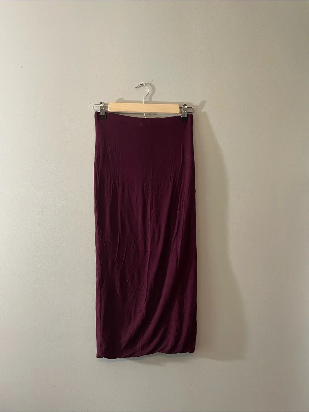Topshop Burgundy Maxi Skirt